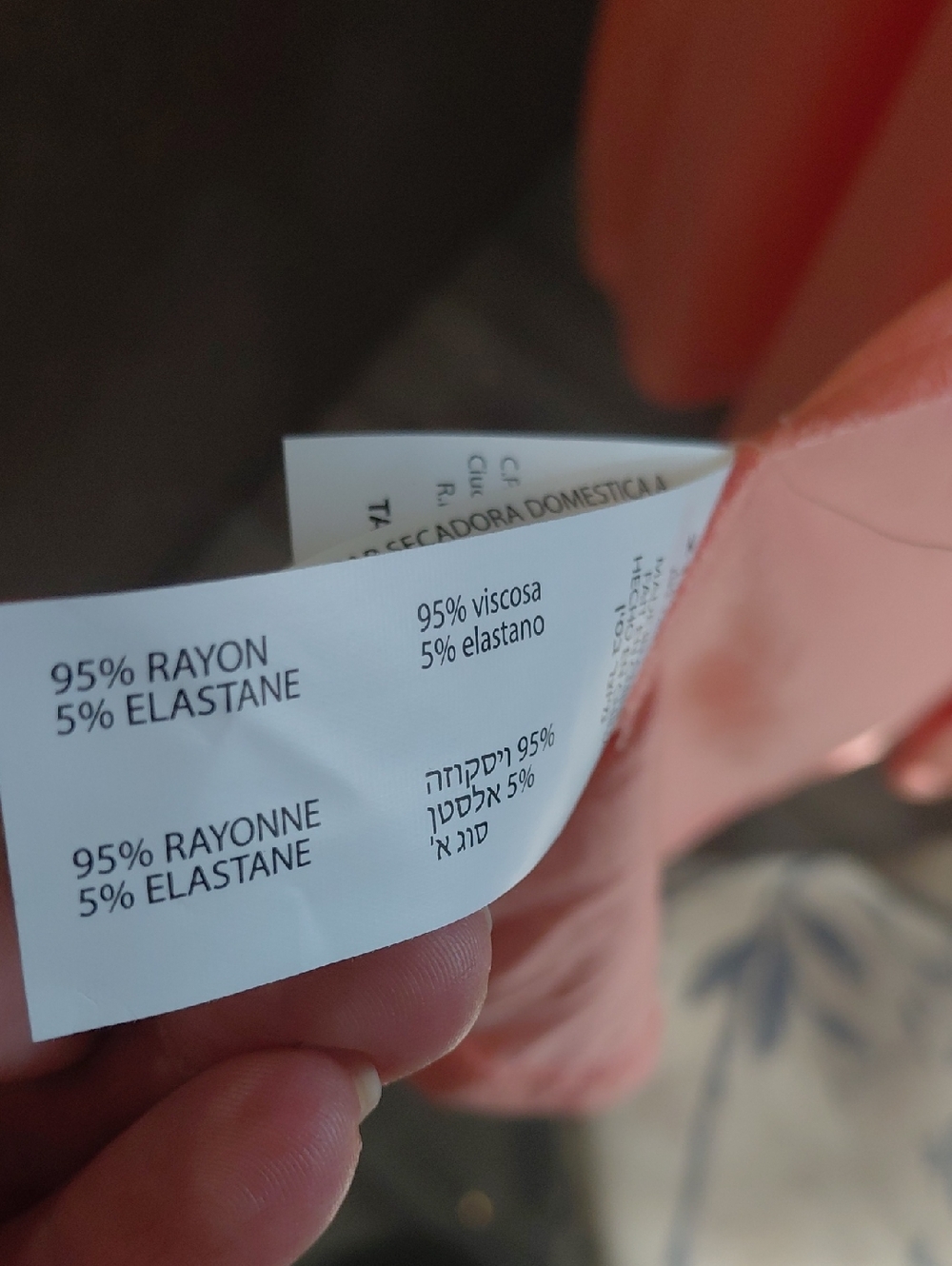 Rayon Dress Dex Coral-Pink Spaghetti Strap - Picture 6 of 8